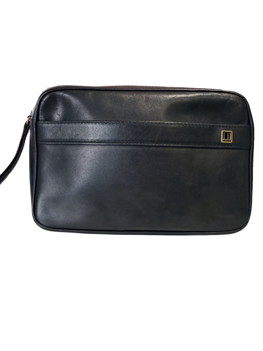 Dunhill Black Men’s Leather Travel vanity Bag